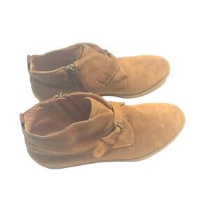 Franco Sarto  Womens Cognac Brooke Wedge Ankle Bootie